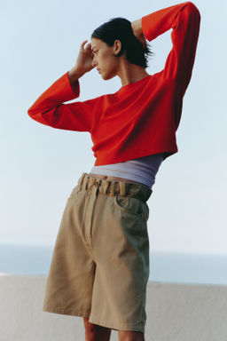 Bermudas paper bag - H&m фото 2