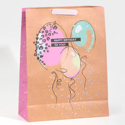 Пакет крафтовый вертикальный HB to you, L 31 40 11,5 см - Дарите счастье фото 3