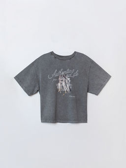 Футболка женская серая оверсайз - Mark formelle фото 4