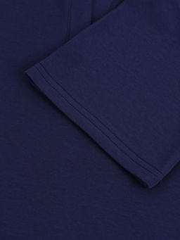 Футболка - поло женская MINAKU, размер 42-44 (S), интерлок, синяя