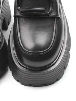 03-5932 BLACK Лоферы женские (натуральная кожа)