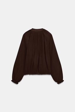 PLEATED ORGANZA JACKET - Zara фото 6