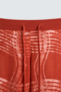 GRAPHIC PRINT KNIT TROUSERS  OTIS KWAME KYE QUAICOE - Zara фото 17