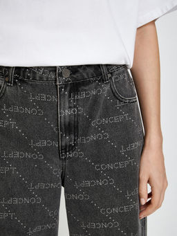 10200440095 Брюки джинсовые жен. Disfrute темно-серый - Concept club фото 3