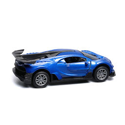 Синяя инерционная машинка спорт die-cast , 1:32