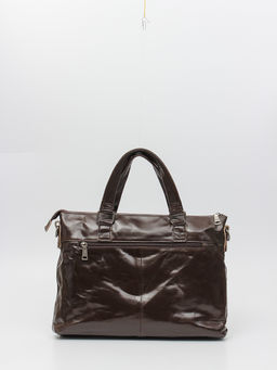 LACCOMA портфель VIN33665-коричневый натуральная кожа хлопок  фото 3