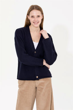 U. S. Polo Assn Женский темно-синий трикотажный кардиган - U.s. polo assn фото 9