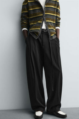BALLOON TROUSERS WITH PLEATS AND BELT - Zara фото 5