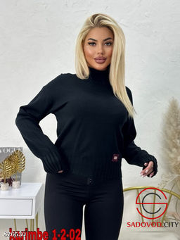 Водолазка женская однотонная