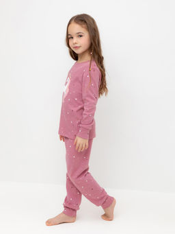 К 1621/пепельная роза,звездочки пижама дет