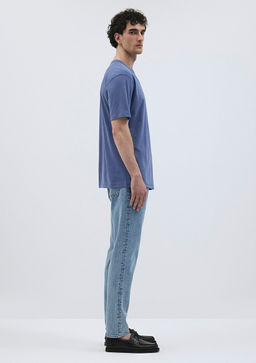 Indigo Mavi Premium Basic Tisort  фото 4