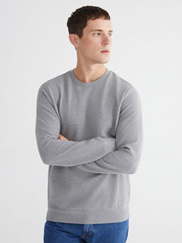 Bisiklet Yaka Erkek Sweatshirt