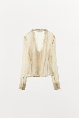 BLUSA VOLANTES / Crudo - Zara фото 8