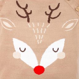 Комбинезон вязаный Крошка Я X-mas рост 62-68 см фото 4