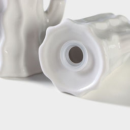 Набор для специй BellaTenero Кактусы, солонка 75 мл, перечница 75 мл, на бамбуковой подставке, фарфор, белый  фото 5