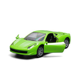 Ярко-зелёная инерционная машинка вид А die-cast , 1:32