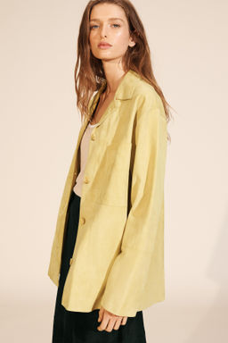 LIMITED EDITION SUEDE LEATHER POCKET SHIRT - Zara фото 12
