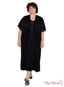 Халат-пеньюар Модель №856 размеры 44-84 - Plusmoda фото 2