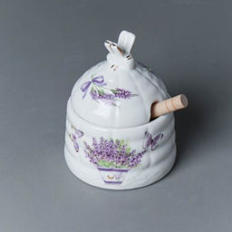 Банка для меда 280 мл / FY22003 /уп 36/ Лаванда - Галеонтрейд фото 2