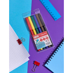 Фломастеры №1 School ColorPics набор 6 цв.,вентилир.,смыв., блист. упак - Комус фото 7