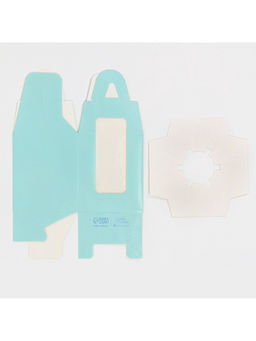 Цена за 5 шт. Коробка для капкейков, кондитерская упаковка, 1 ячейка «Голубой», 9×9×11 см