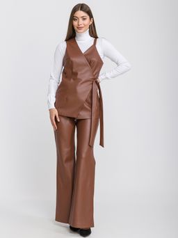 жилет из экокожи 036-0474 - Трика фото 3