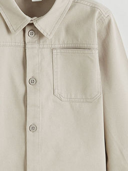 Tek Cepli Uzun Kollu Erkek ?ocuk G?mlek