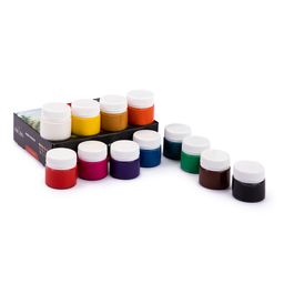 Краска гуашь Аква-колор Живопись набор в картонной упаковке JIV-G12 12 цв. х 20 мл  фото 5