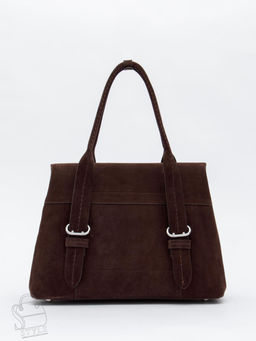 Сумка женская кожаная 1092M coffee Polina&Eiterou