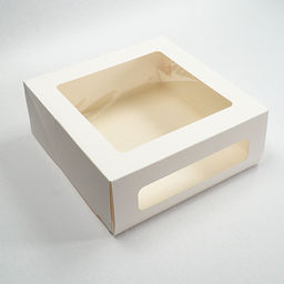 S-CHIEF BFC-012 Кондитерская коробка для торта с ДВУМЯ ОКНАМИ 26 x 26 x 10 см фото 3