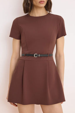 TRENDYOLMILLA Siyah Kemerli Mini Tulum TWOSS24TU00049 фото 17