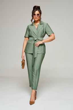 Костюм 6331 хаки, Брюки, Жакет - Beautiful and free фото 2