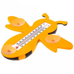 Термометр уличный +50-40С "Пчелка" 19,5х23см, на присосках, пластик, в п/эт пакете на картоне (Китай)