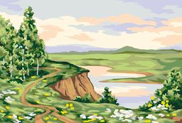 ФРЕЯ PNB/PS-094 Набор для раскрашивания по номерам 30 х 20 см Родные берега