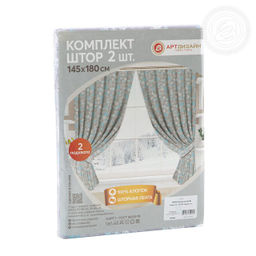 Шторы для кухни с подхватом Льдинка 145*180/Шторы: 2 шт.- 145*180, подхваты: 2 шт. Шторы АРТ ДИЗАЙН для кухни  фото 5