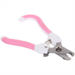 Цена за 2 шт. Когтерез для животных "Робби" 16см цвет бело-розовый Ultramarine