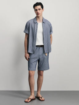 Шорты relax в полоску / Zarina