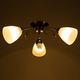 Люстра «Оливия» 3×40 Вт E27 бронза 45×43×20 см