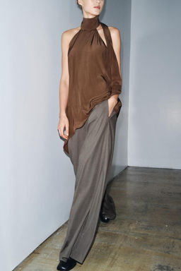 WIDE-LEG TROUSERS WITH DARTS ZW COLLECTION - Zara фото 7