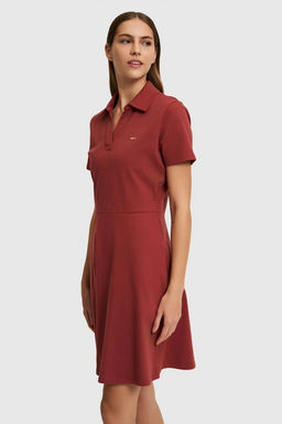 Kadın Lacivert Polo Yaka Örme Elbise - U.s. polo assn фото 3