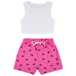 Комплект топ рибана, шорты пике 7784900101 - Youlala фото 6