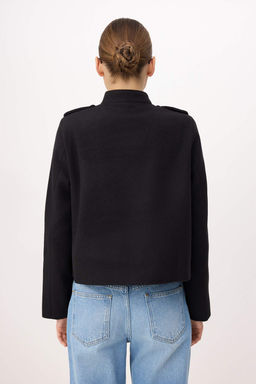 Siyah Fitted Kal?p Napolyon Kase Mont TWOSS26MO00022 - Trendyolmilla фото 4