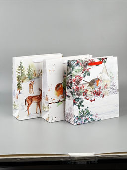 Набор пакетов «Новый год», 3 шт, 26 × 30 × 9 см