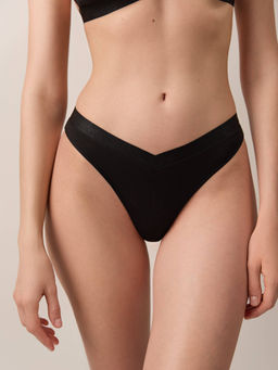 CONTE FLEXIBLE LBR 2238 Трусы бразилиана с V-образной линией талии и фигурным вырезом black - Conte elegant фото 2