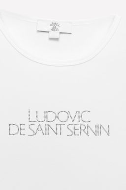 RHINESTONE LOGO T-SHIRT LUDOVIC DE SAINT SERNIN x ZARA  фото 3