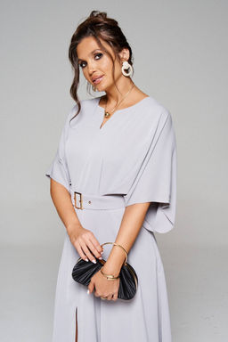 Платье 6213 серый - Beautiful and free фото 7