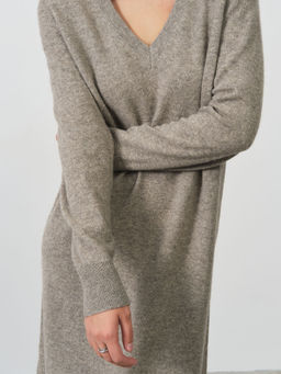 Платье из пуха яка 13207 серое