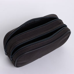 Косметичка-пенал на молнии с отделами, Звезда, тёмно-серая - Simaland фото 3