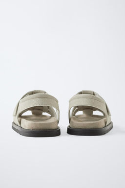 LEATHER CAGE SANDALS - Zara фото 4