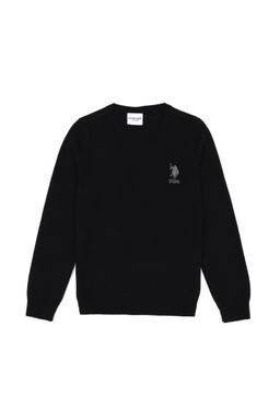 Черный базовый свитер для мальчика - U.s. polo assn фото 4